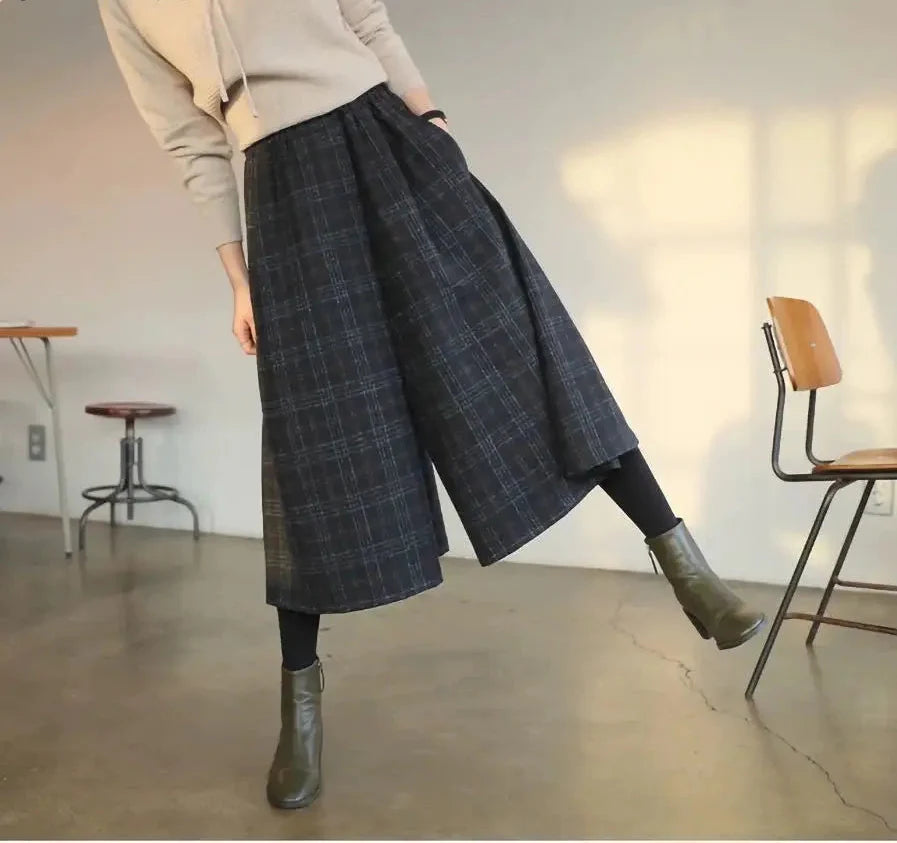 Pantalon Style Japonais Carreaux - Ito | Kyotari