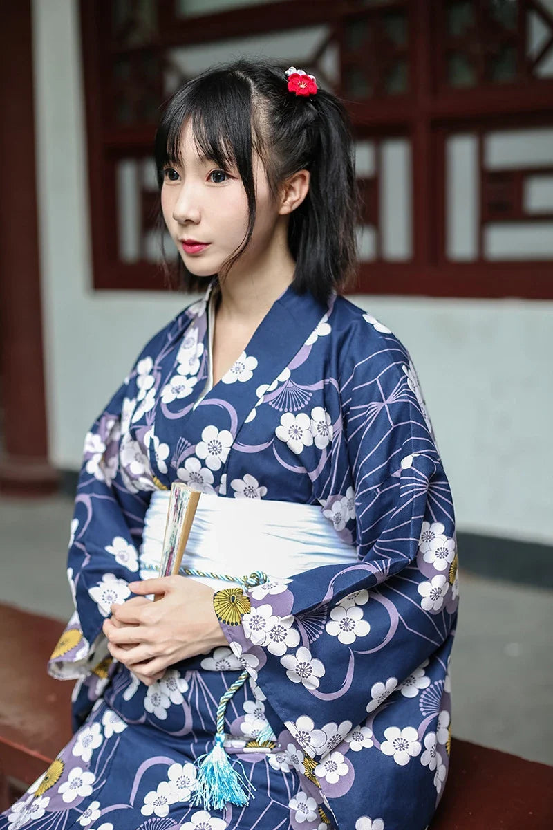 Yukata Femme Tsubaki — Kyotari - vue 1