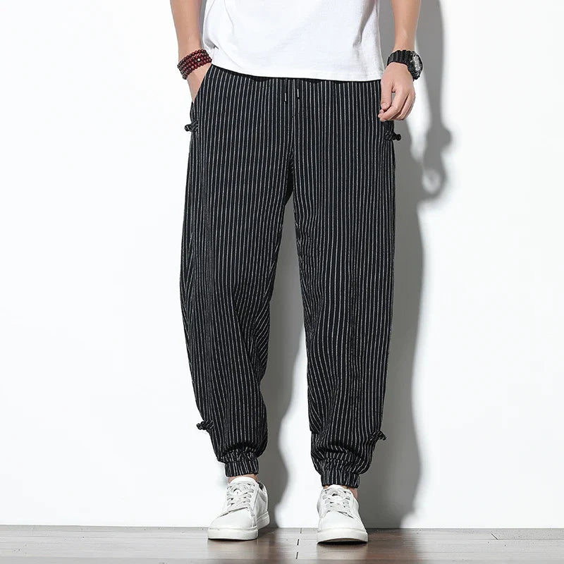 pantalon style japonais lin nowaki kyotari