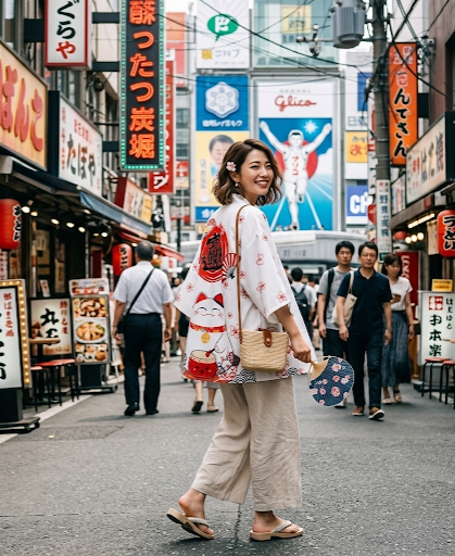 Veste Style Kimono Andon